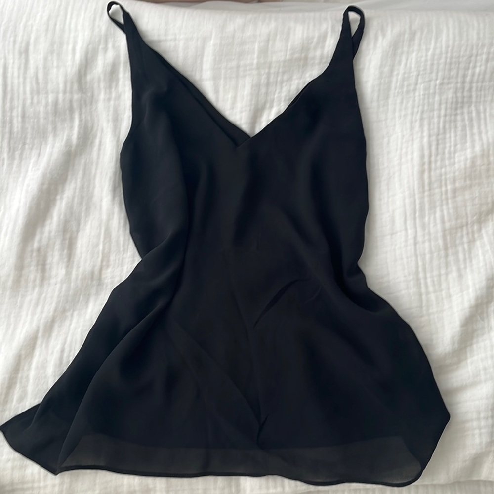 5/30❤️‍🔥 Top shop petite black blouse top size 0